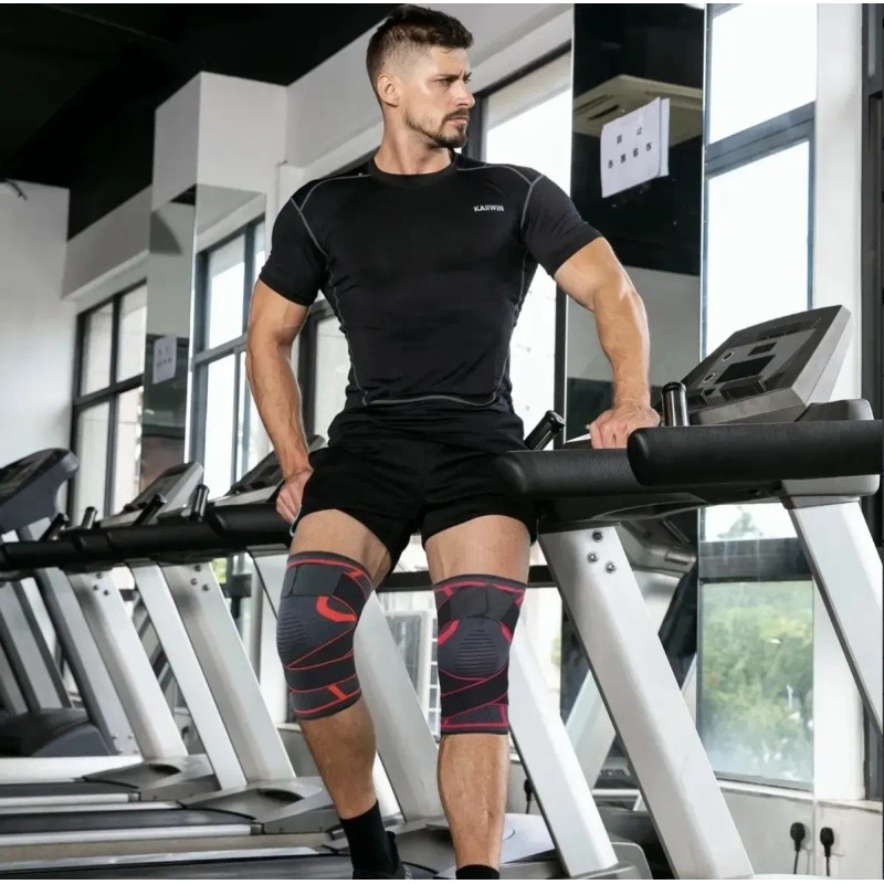1 Par Rodilleras Elásticas Deportivas Premium Compresion Gym