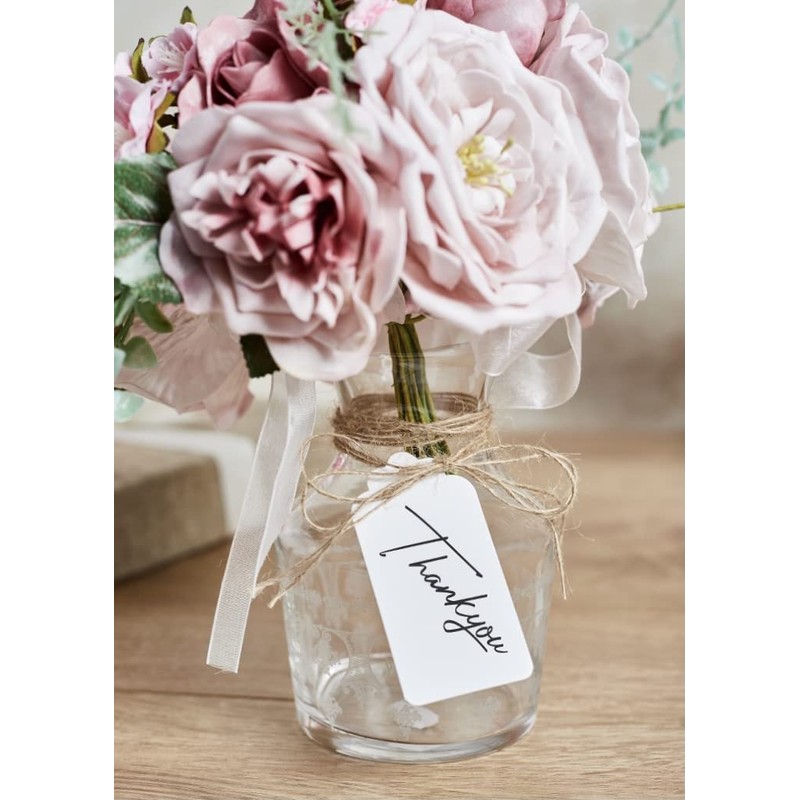 Box.it.pack.it Kraft Paper Gift Tags, Brown, Rectangular 5x3 cm, 100