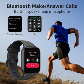 MEDEWE Smartwatch with Alexa, IP68 Waterproof Heart Rate Monitor, GPS, Sleep Tracker, Running Watches for Men and Women Sports Smartwatch with Oxygen Level Monitoring Watch for Android and iOS