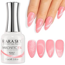 Kiara Sky Soak Off Gel Polish UV LED Magnetic FX 0.5 fl oz (Rosaly)