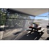 RV Awning Shade Screen with Zipper 9'X12'3'' - Black Mesh