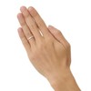 The Kiss SR1563CZ_1565NG Silver Ring, Simple, Couple, Anniversary, Wrapping, Box
