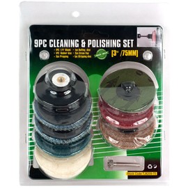 Stalwart Cleaning and Polishing Set Strip, 9-Piece