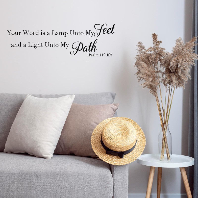 ElevateTech 7 Pcs Bible Verse Wall Stickers, Vinyl Inspirational Quote