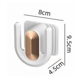 Gancho para Pantuflas, Montado en la Pared Zapatos sin Taladro Gancho de Exhibición Gancho de Plástico Multifuncional Ganchos para Toallas Ganchos para Batas Ganchos para Baño (Blanco)