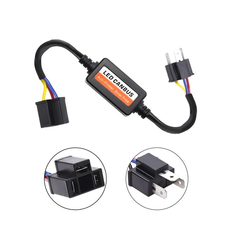 2pcs H4 to H13 Decoder Anti Flicker CanBus Kit for