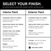 BACKDROP Premium Interior Paint Standard Semi Matte, Low Sheen Finish