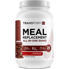 TransformHQ Meal Replacement Shake Powder 28 Servings (Chocolate) - Gluten Free, Non-GMO