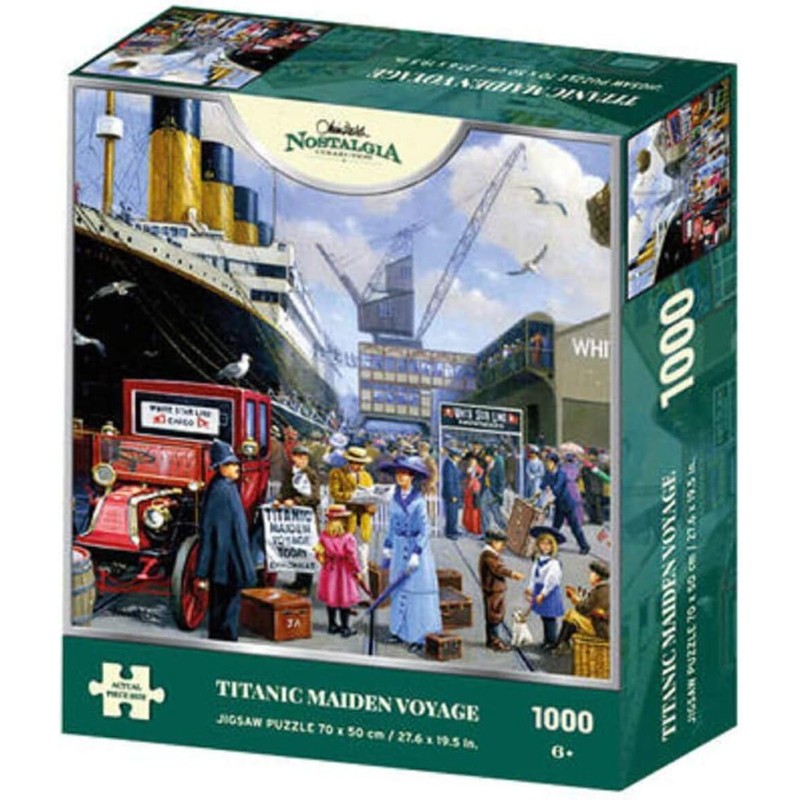 Kevin Walsh K33015 Nostalgia Titanic Maiden Voyage 1000 Piece Jigsaw