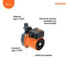 Truper 1/6 HP Pressurizing Pump, Black, Industrial, Plastic, 25 L/min