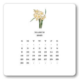Calendar with Easel (Floral Calendar)