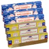 Nag Champa White Sage Incense Sticks & Holder Bundle Variety