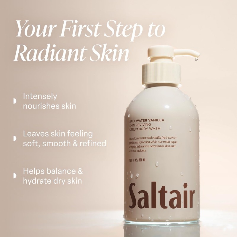 Saltair Body Wash 2-Pack – Salt Water Vanilla – Moisturizing