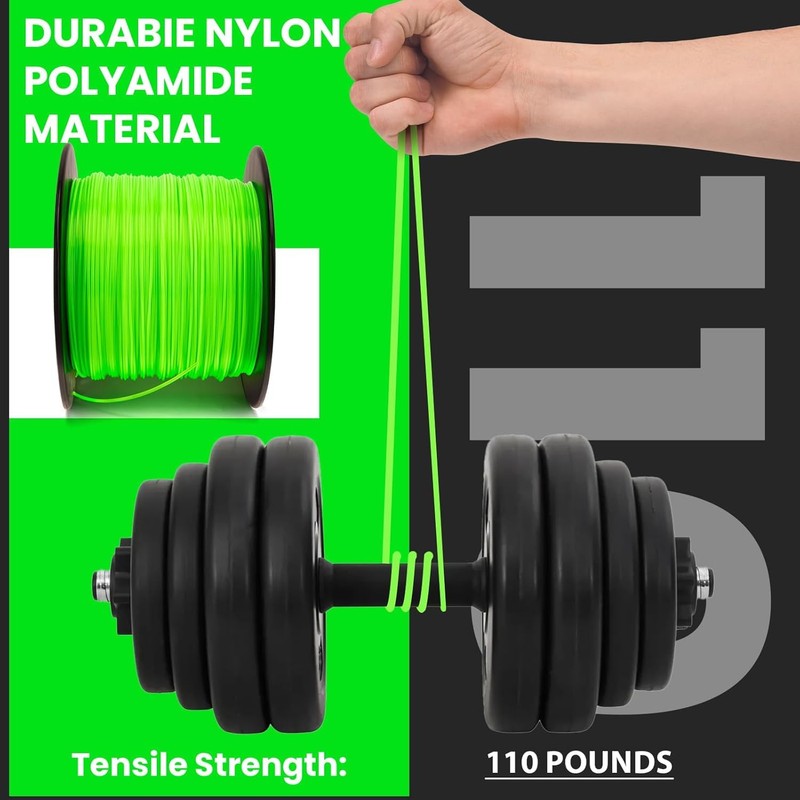 String Trimmer Line, 2mm Round Grass Trimmer String Cord, Professional