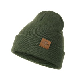 Wmcaps Children's Boys Warm Soft Winter Hats for Girls Toddler Baby Double Layer Knitted Hat Children, Army Green