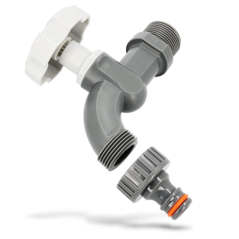 Instalguru Plastic Outlet Tap for Water Butt, 1/2 Inch x