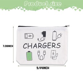 yaozeio Makeup Cosmetic Bag Travel Storage Bag Electronic Charging Organizer for Women Travel Accessories Versatile Bags Small Makeup Cosmetic Bags for Women Cable Organizer Pouch for Cords