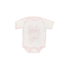 Club Green 16 Pink Baby Girl Napkins, Baby Shower Tableware, Baby Grow Design Pink Napkins, Pink Baby Shower, Mum To Be Party