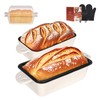 AILITOR 9x5 Enameled Cast Iron Loaf Pan with Lid -