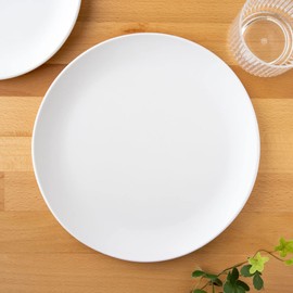 [Ethical and Unbreakable Tableware, BPA Free] Matte Craft Coupe Dinner Plate, Plate, One Plate, Diameter 10.6 inches (27 cm), Safe for Kids, Cafe Tableware, Lightweight, Dishwasher Safe, Birthday Gift, Women's, Melamine Tableware, White, TCC1105MDPW