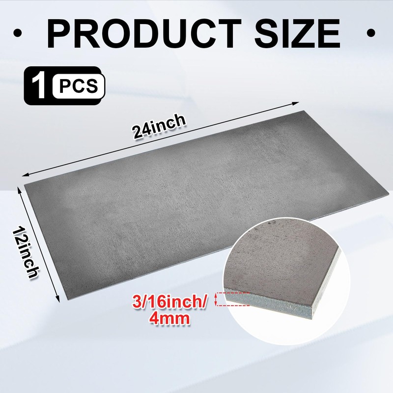 Pelopy 1 Pcs 3/16 x 12 x 24 Inch Hot