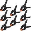 Timotech 12 Clips Resistentes de Plástico, Abrazaderas para Carpintería, Pinzas