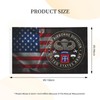 82nd Airborne Division - Parachutist Wings Circle Double Sided Banner