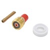 7Pcs TIG Gas Lens Kit Ceramic Cup Electrode Holder Connector