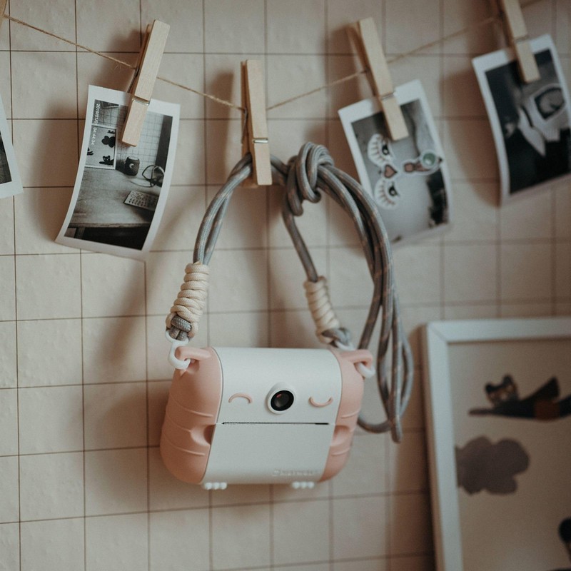 Instant Camera Pink with Thermal Printer Kidywolf