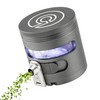 Cloudious9 - Tectonic9 Herb Grinder Automatic Electric Herbal Spice Dispenser Large 2.5" Aluminum Alloy (Grey), For Home & Kitchen Only