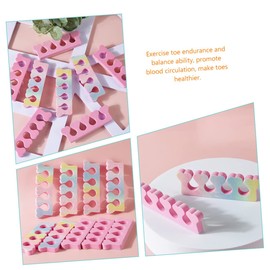 FRCOLOR High Density Eva Toe Separators for Women 30pcs Manicure Toe Separators for Nail Art Pedicure Tool