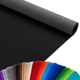 Primaflor Event- & Messeteppich Podium - Schwarz - 100x300 cm – Robuster Flachfilzteppich mit Rutschfester, schalldämmender Oberfläche – ideal für den Messen, Ausstellungen & Events