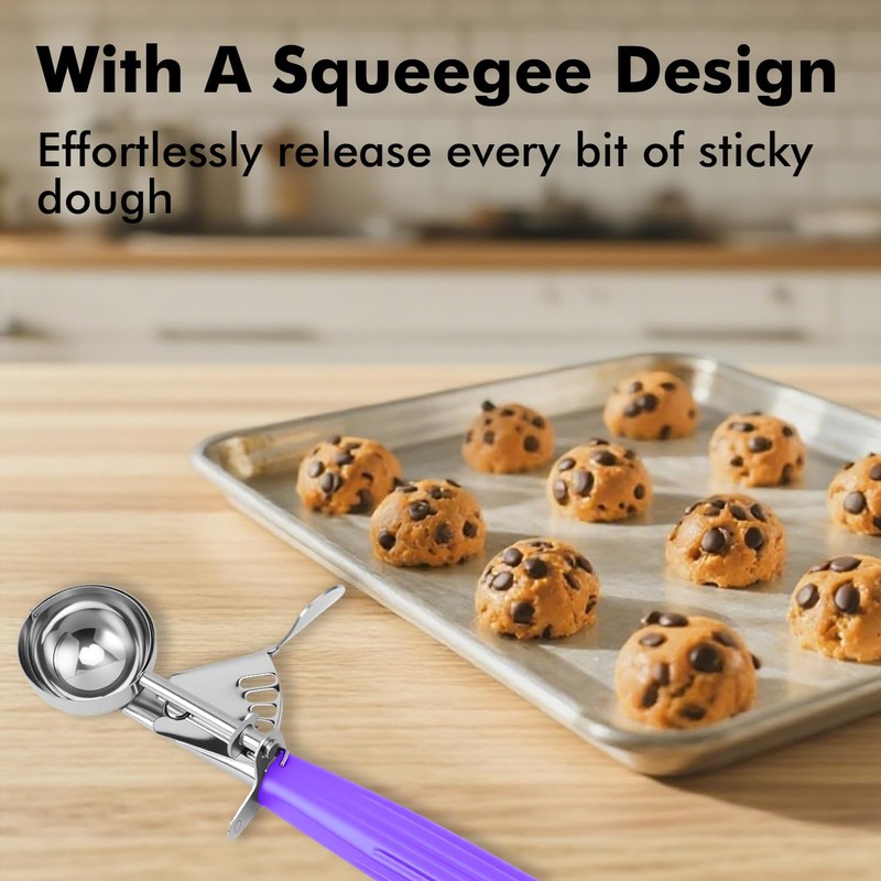 JUNADAEL J Ice Cream Scoop, Cookie Scoop Set, Incluede 1.2