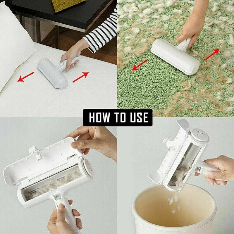 AIMALL Pet Dog Cat Hair Remover, Self-Cleaning Fur Removal Tool