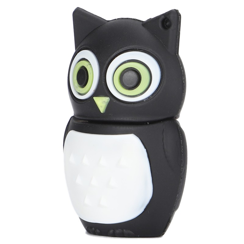 Cartoon U Disk Black Owl Appearance High Speed Bulk Storage