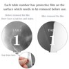 HZGUEOSTB Acrylic Wedding Table Numbers 1-15 with Stands,4.8"Round Mirror Gold