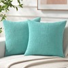NAVIBULE Corduroy Throw Pillow Covers 18x18 Soft Decorative Pillow Covers