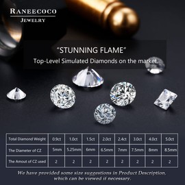 "STUNNING FLAME" 18K Gold Plated Silver Brilliant Cut Simulated Diamond Cubic Zirconia Stud Earrings(yellow-gold-plated-silver, 0.9)
