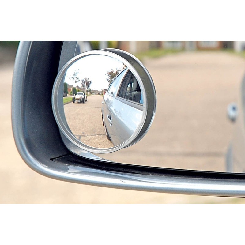 x xotic tech Blind Spot Mirror, 2'' Silver Round HD