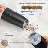 2Pcs Gravity Electric Salt and Pepper Grinder Set, USB-C rechargeable