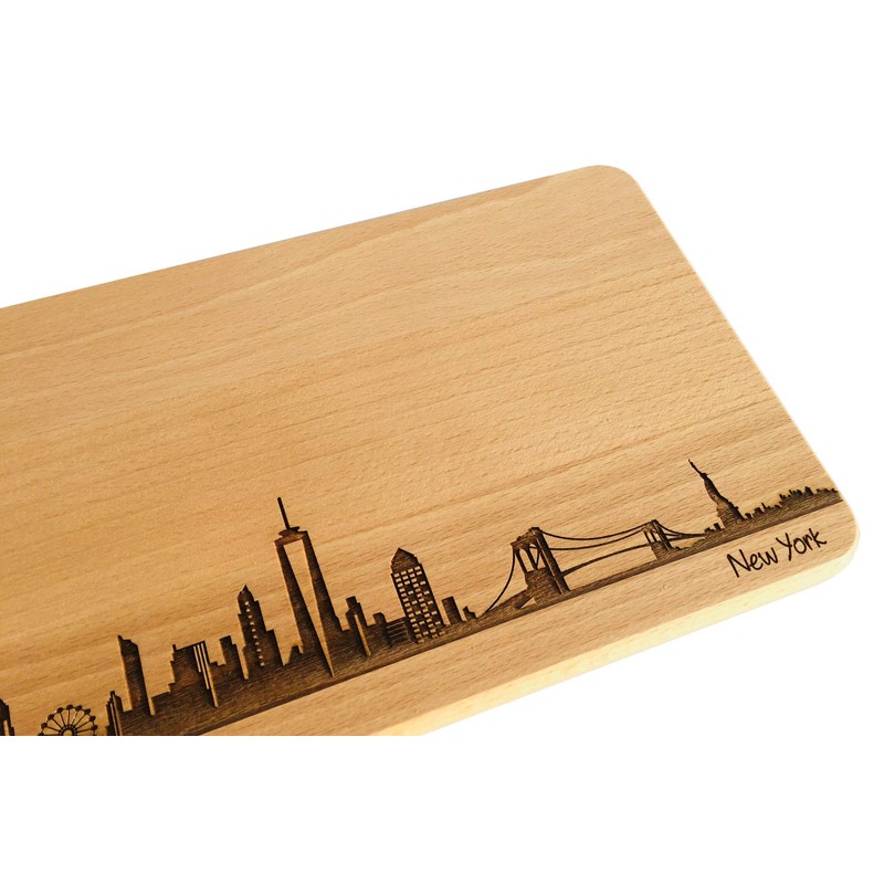 Bread Board New York Skyline | Beech Breakfast Board |