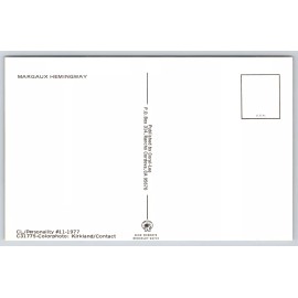 Coral-Lee Fashion Model and Actress Margaux Louise Hemingway 1977 Wet Look Postcard