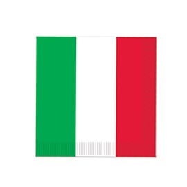 Beistle Red, White & Green Beverage Napkins