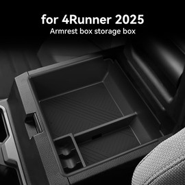 Katorn Center Console Organizer Tray Storage Box for Toyota 4Runner 2026 2025, Interior Accessories Armrest Insert Tray Storage Box for 2025-2026 4 Runner, Black