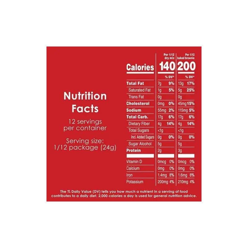 Duncan Hines Keto & Gluten Free Chewy Fudge Brownie Mix