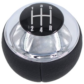 Doo Engy Leather Gear Knob 5 Speed Gear Lever Knob Gear Knob Gear Head Gear Knob Cover Black for Mini R50 R53 2001-2006 Cabrio R52 2004-2007