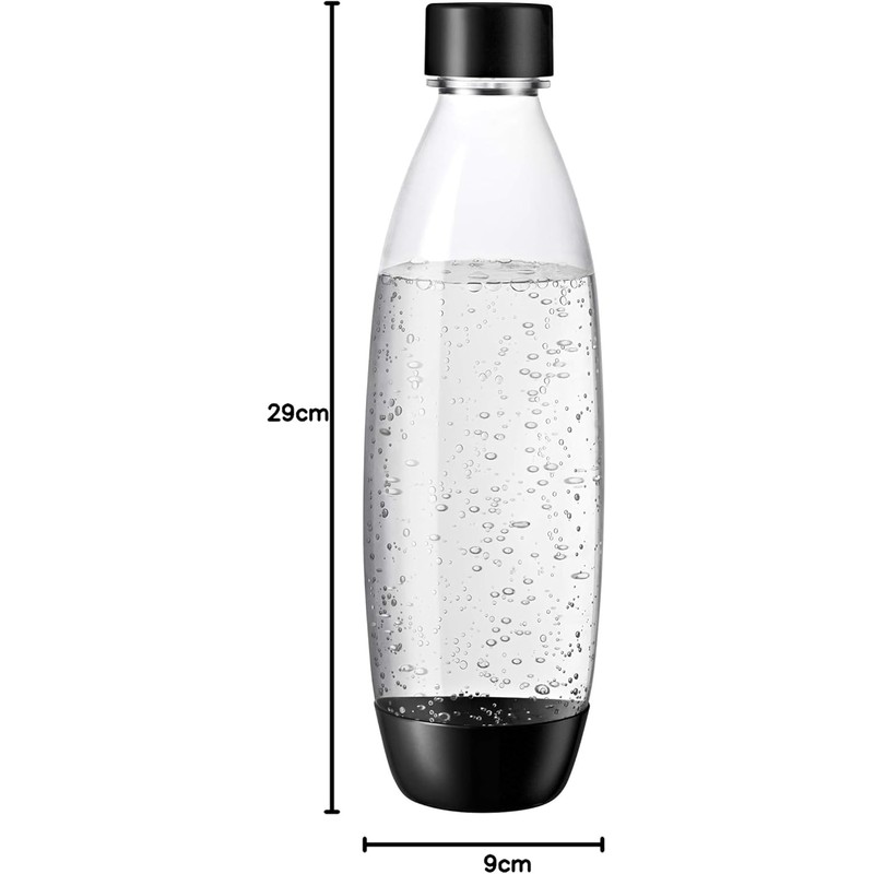 SodaStream 1L DuoPack Plastic Bottles – BPA-Free, Dishwasher Safe PET