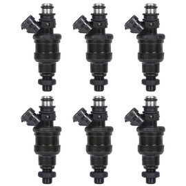 SCITOO High Performance Fuel Injectors, 1 Hole, OEM Black, 23250-65020 23209-65020, for 1989-1995 Toyota 4Runner, Pickup, T100 3.0L (Set of 6)