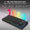 Aula F75 75% Wireless Mechanical Keyboard, Gasket Mount Hot Swappable