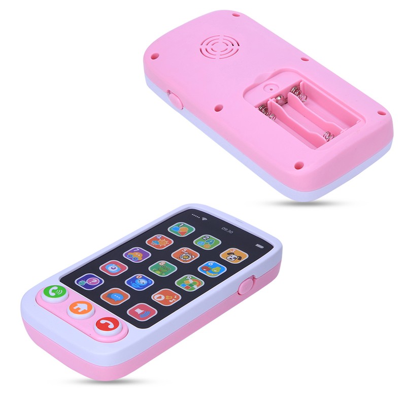 Simulated Smart Phone Music Light Toys Multifunctional Educational Kid Child